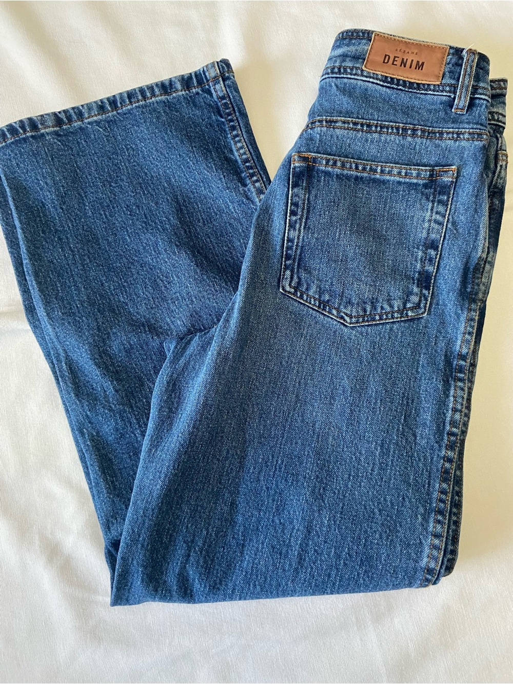 Sezane Le Crop in Denim Blue